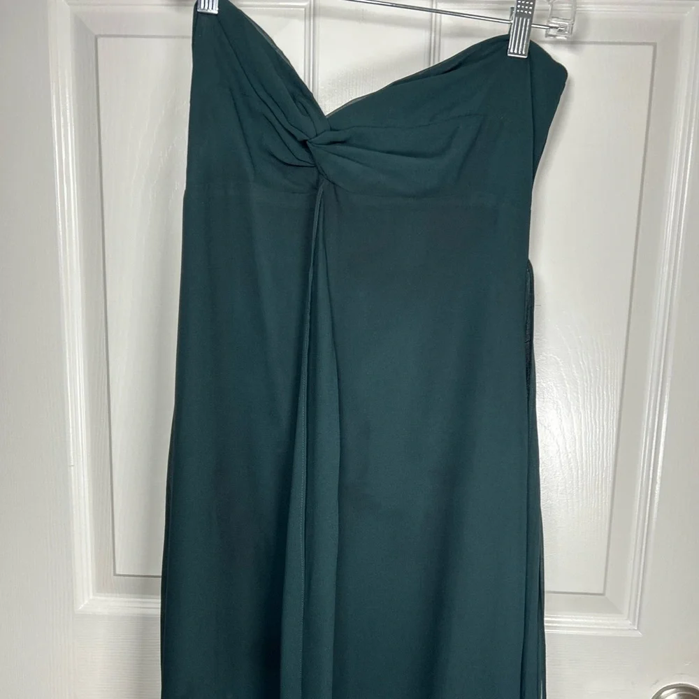 Lulu's Dark Teal Blue Green Maxi Dress - Picture 9 of 15